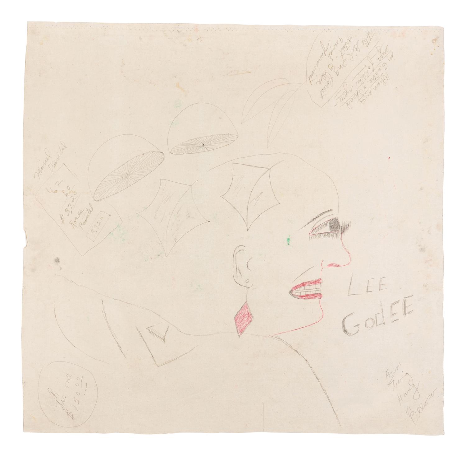 Little Girl in a Forest and When Eyes in Center of Head, Eyes Follow You , c. 1990 (double-sided work)