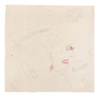 Little Girl in a Forest and When Eyes in Center of Head, Eyes Follow You , c. 1990 (double-sided work)