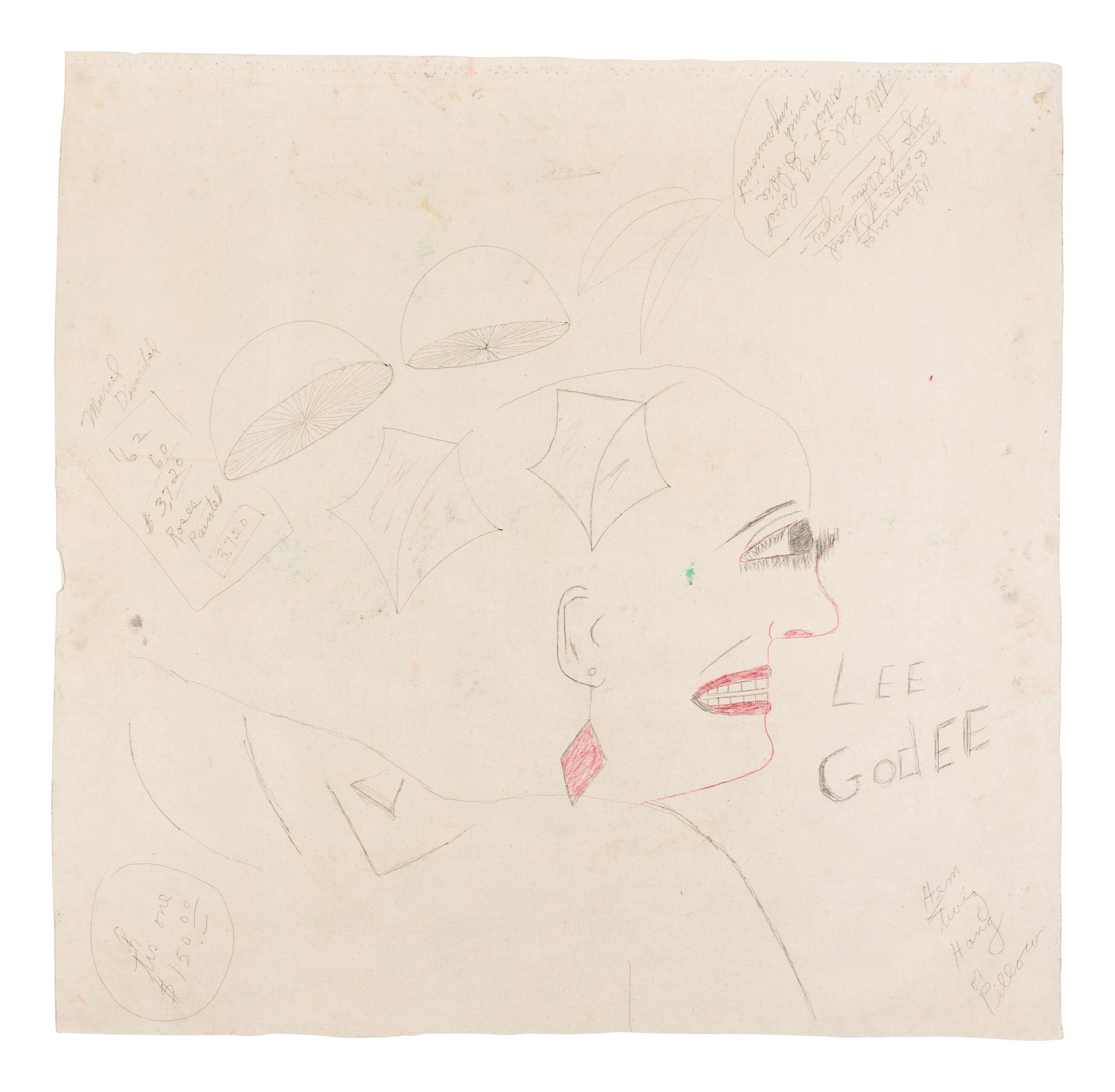 Little Girl in a Forest and When Eyes in Center of Head, Eyes Follow You , c. 1990 (double-sided work)