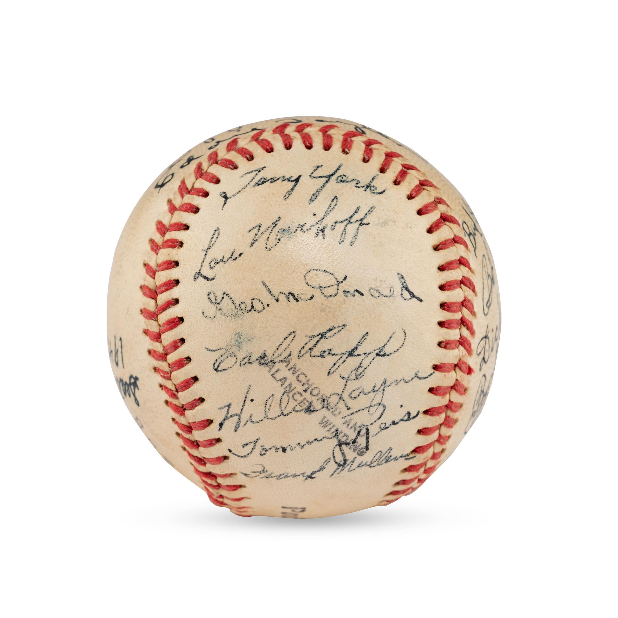 A 1948 Seattle Rainers Team Signed Autograph Baseball