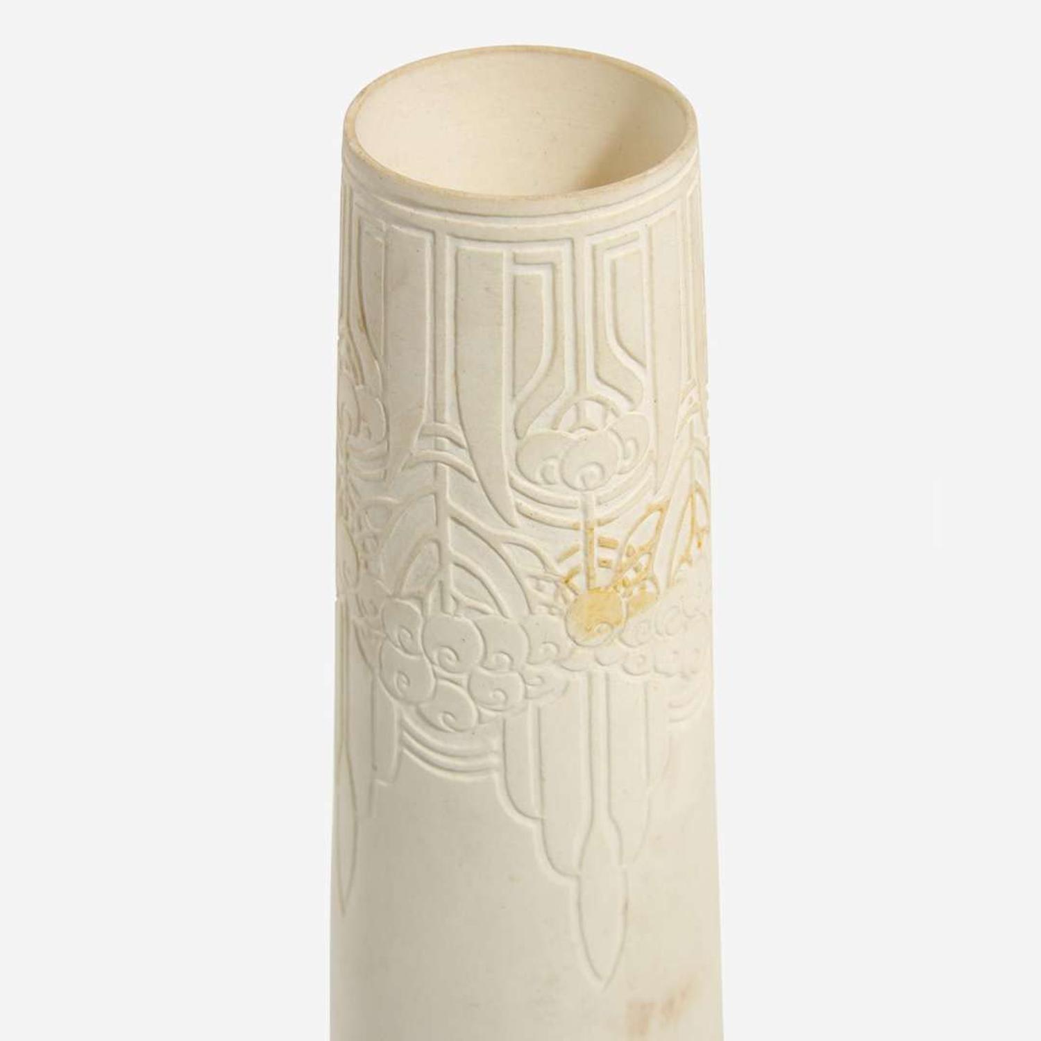 Katherine E. Cherry (American, 1871-1931) Carved Vase, University City Pottery, USA, 1914