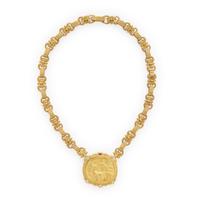 SeidenGang, 'Athena', Yellow Gold, Diamond, and Tourmaline Necklace