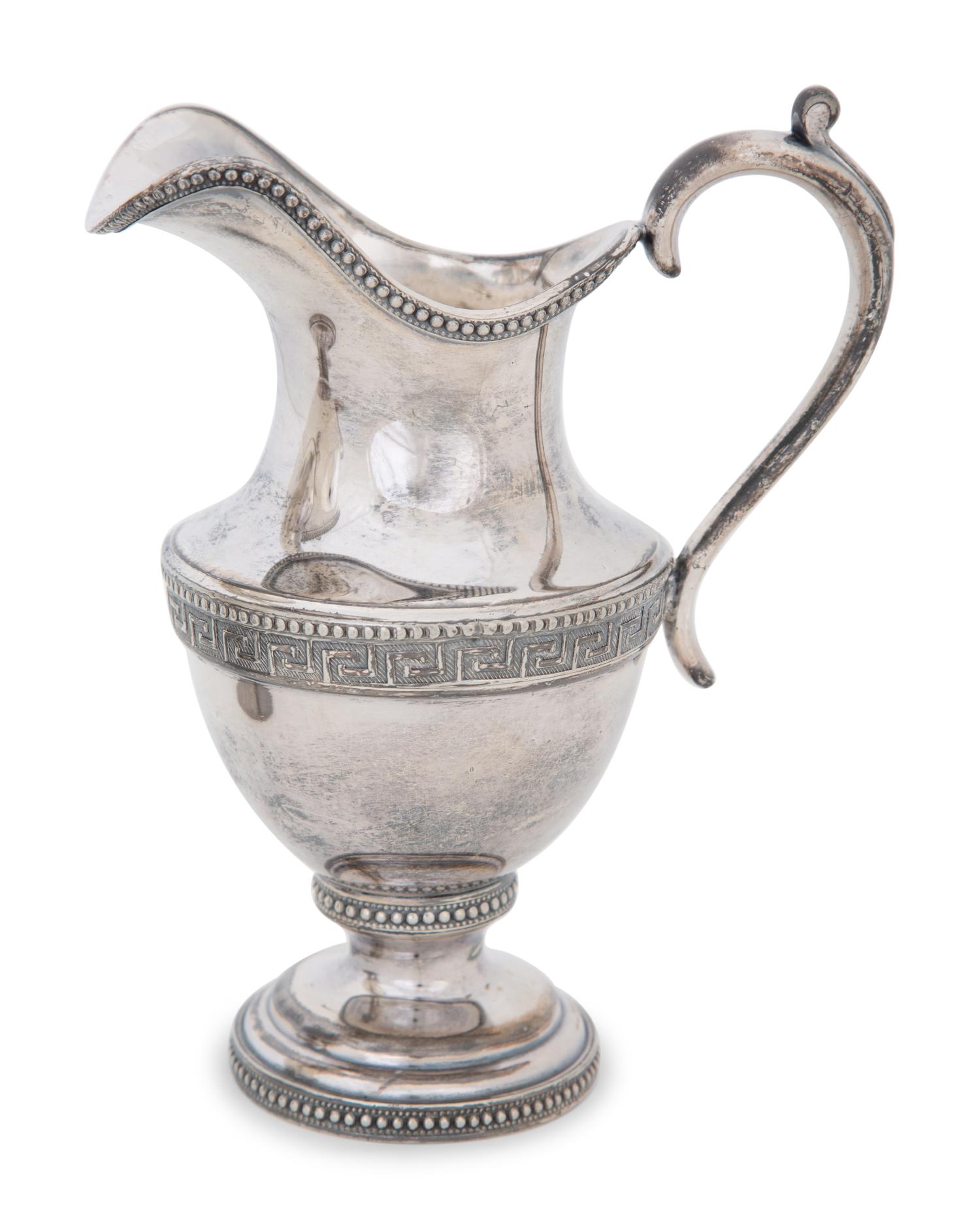 An American Coin Silver Teapot and Covered Sugar — BAILEY & CO., CHESTNUT STREET, PHILADELPHIA
