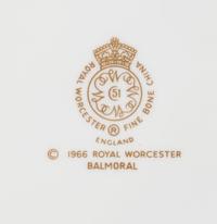 A Royal Worcester Porcelain Dessert Service