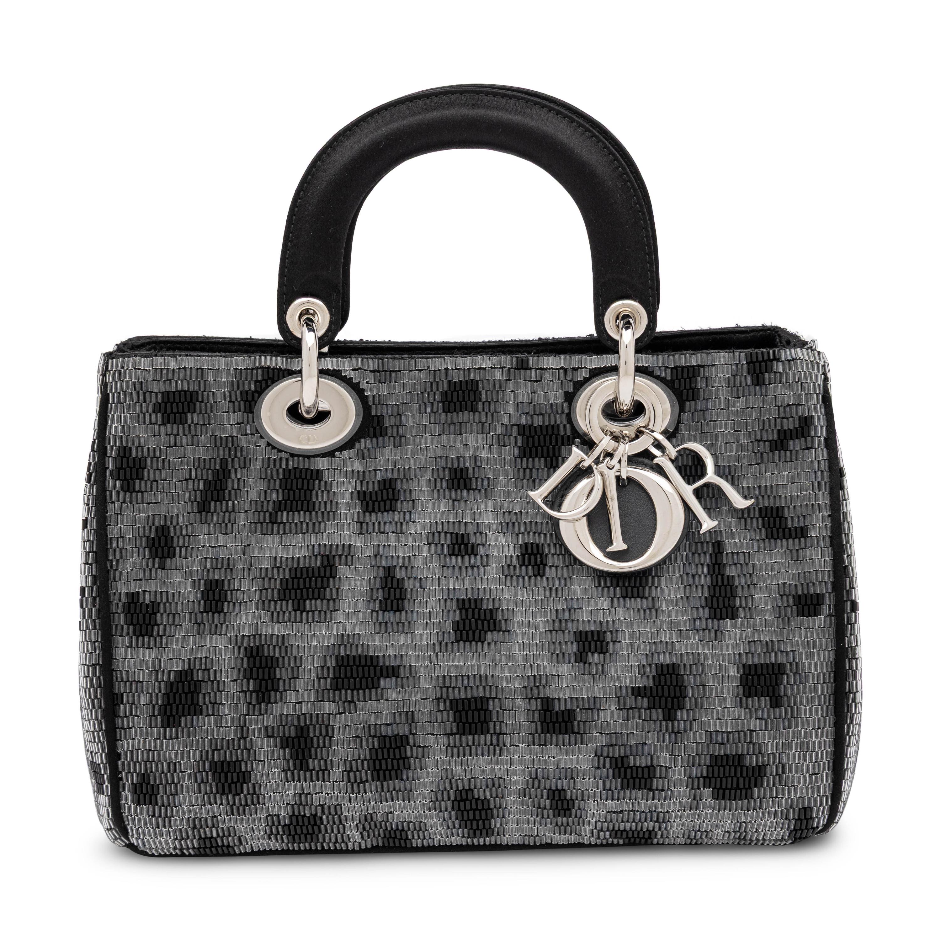Christian Dior, Small Diorissimo Bag in Leopard Beading