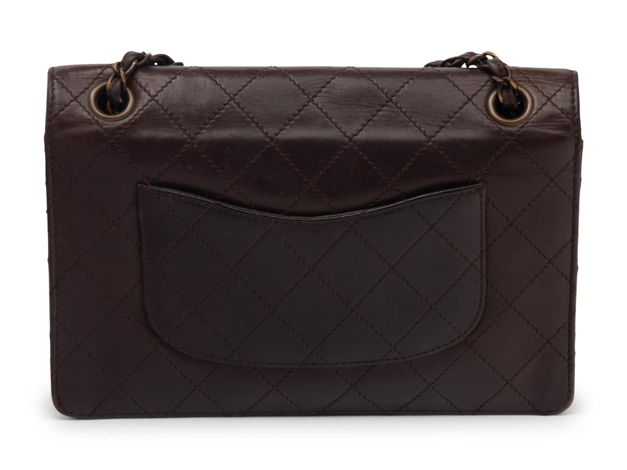 Chanel Brown Lambskin Flap Bag