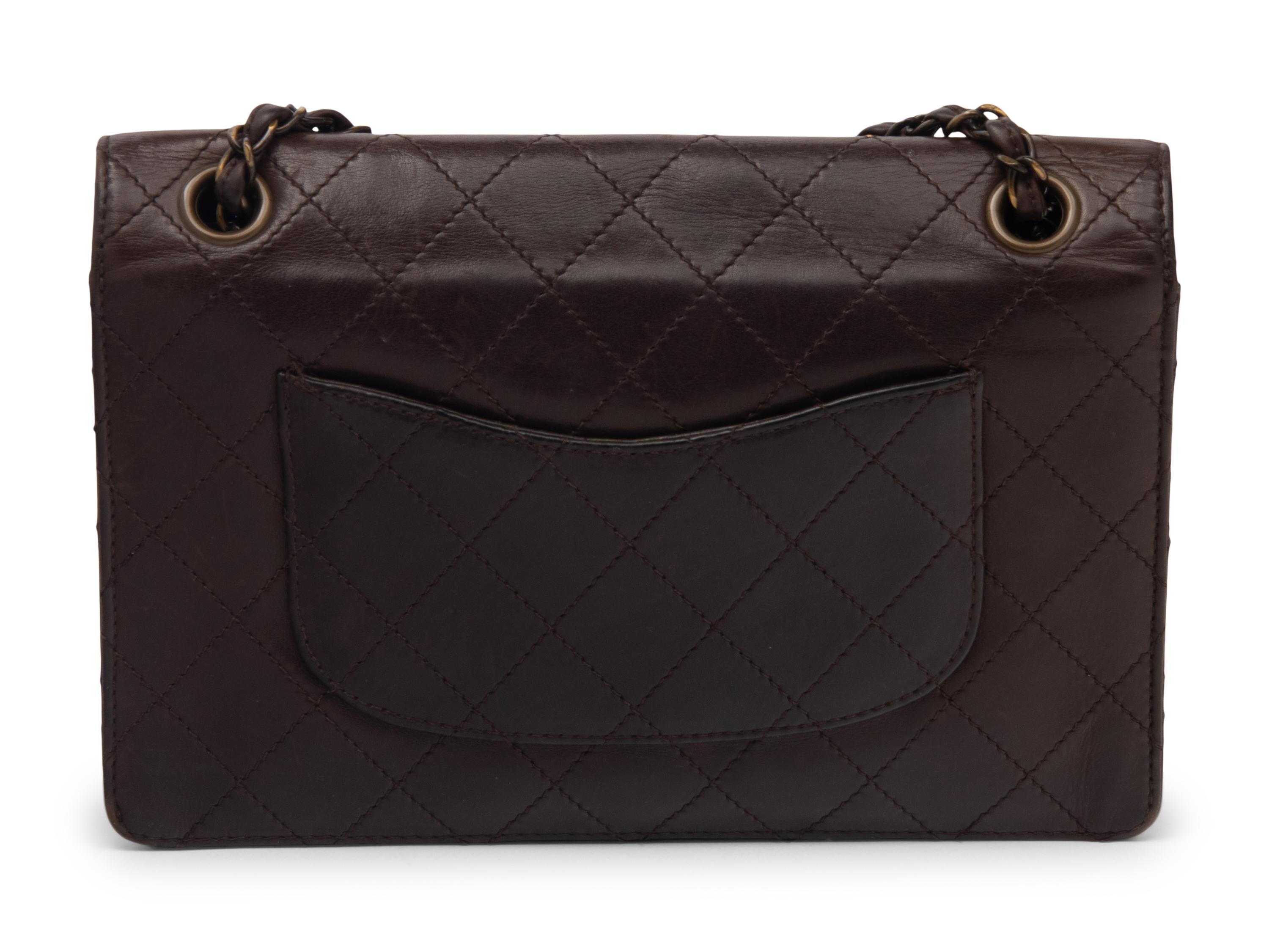 Chanel Brown Lambskin Flap Bag