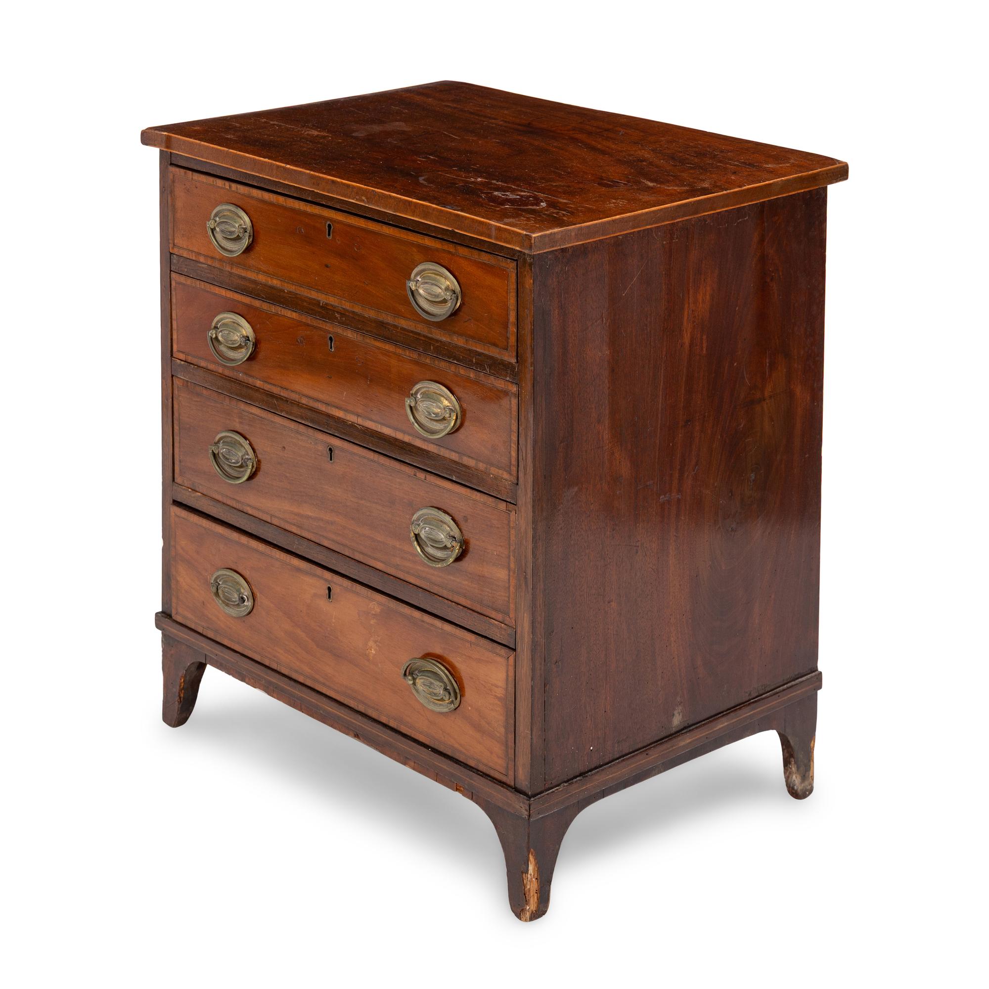 An English Mahogany Chest of Drawers