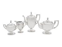 A German Silver Four-Piece Tea and Coffee Service