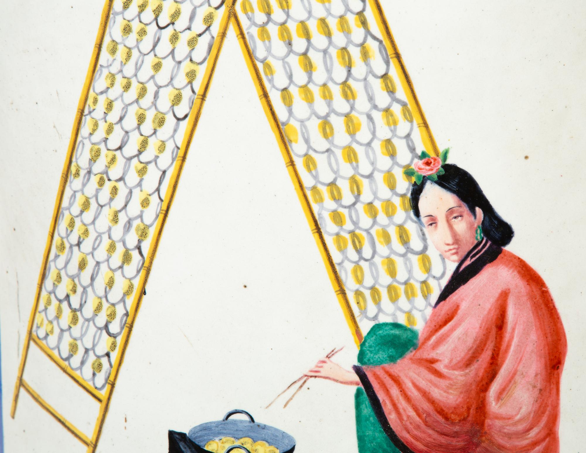 A Pair of Chinese Export Porcelain Panels — MID 19TH CENTURY