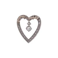 DIAMOND HEART PENDANT/BROOCH