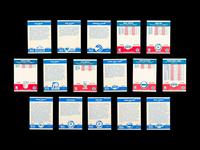 A Group of 16 1987 Fleer Basketball Cards and Stickers Including Multiple Hall of Famers,