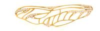 An 18 Karat Yellow Gold and Diamond Dragonfly Wing Brooch, Angela Cummings for Tiffany & Co., Circa 1981, 7.60 dwts.