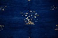 A Chinese Blue and White Wool Rug