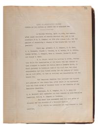 [WORLD WAR I -- ESPIONAGE]. A ledger and record book with documents from the Minute Men of Seattle.