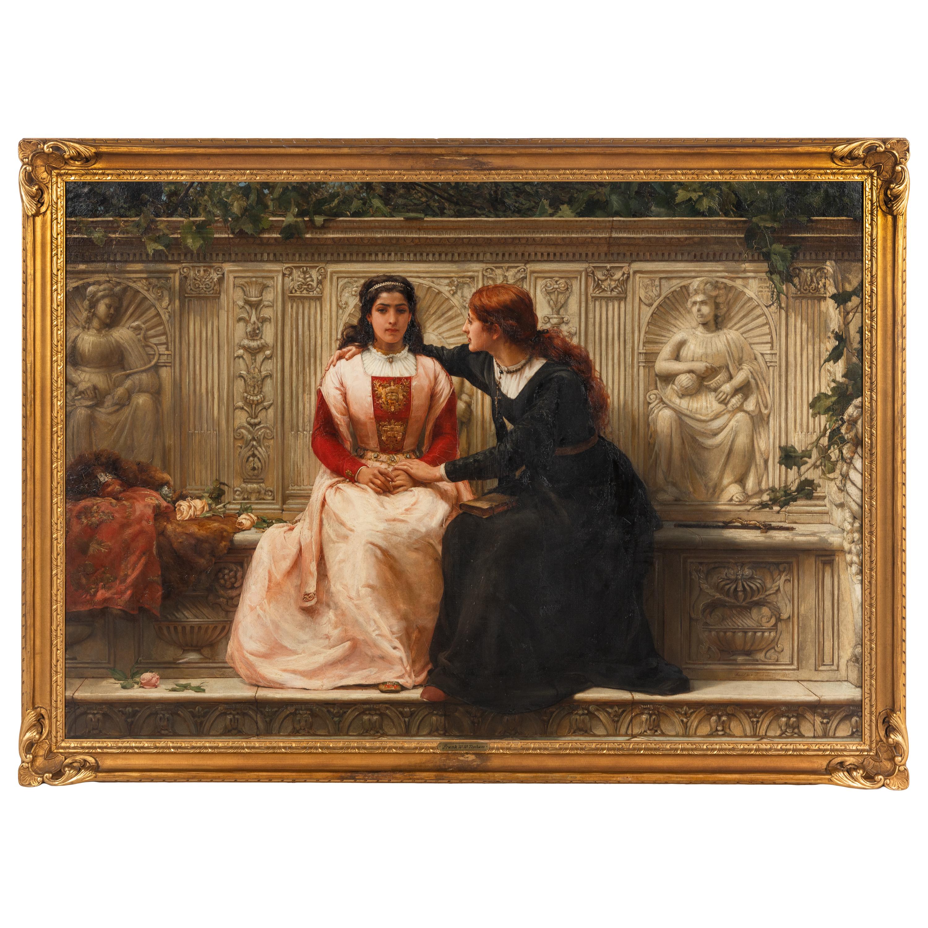 Frank William Warwick Topham, Jr. (British, 1838-1924) — Recruiting for Savonarola (Ye Cannot Serve God Man and Mammon) , 1886