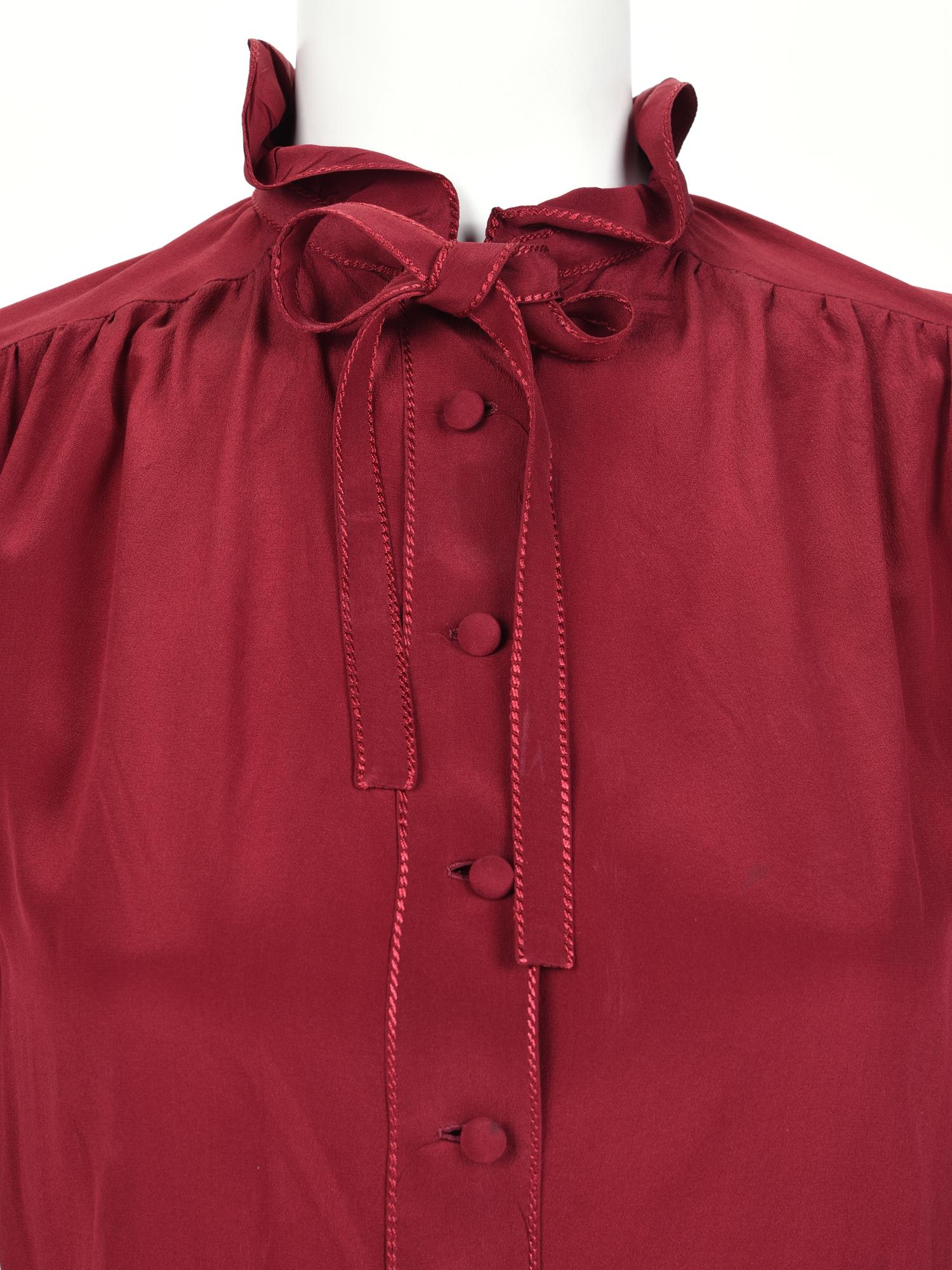 Two Chanel Haute Couture Blouses, 1970-90s