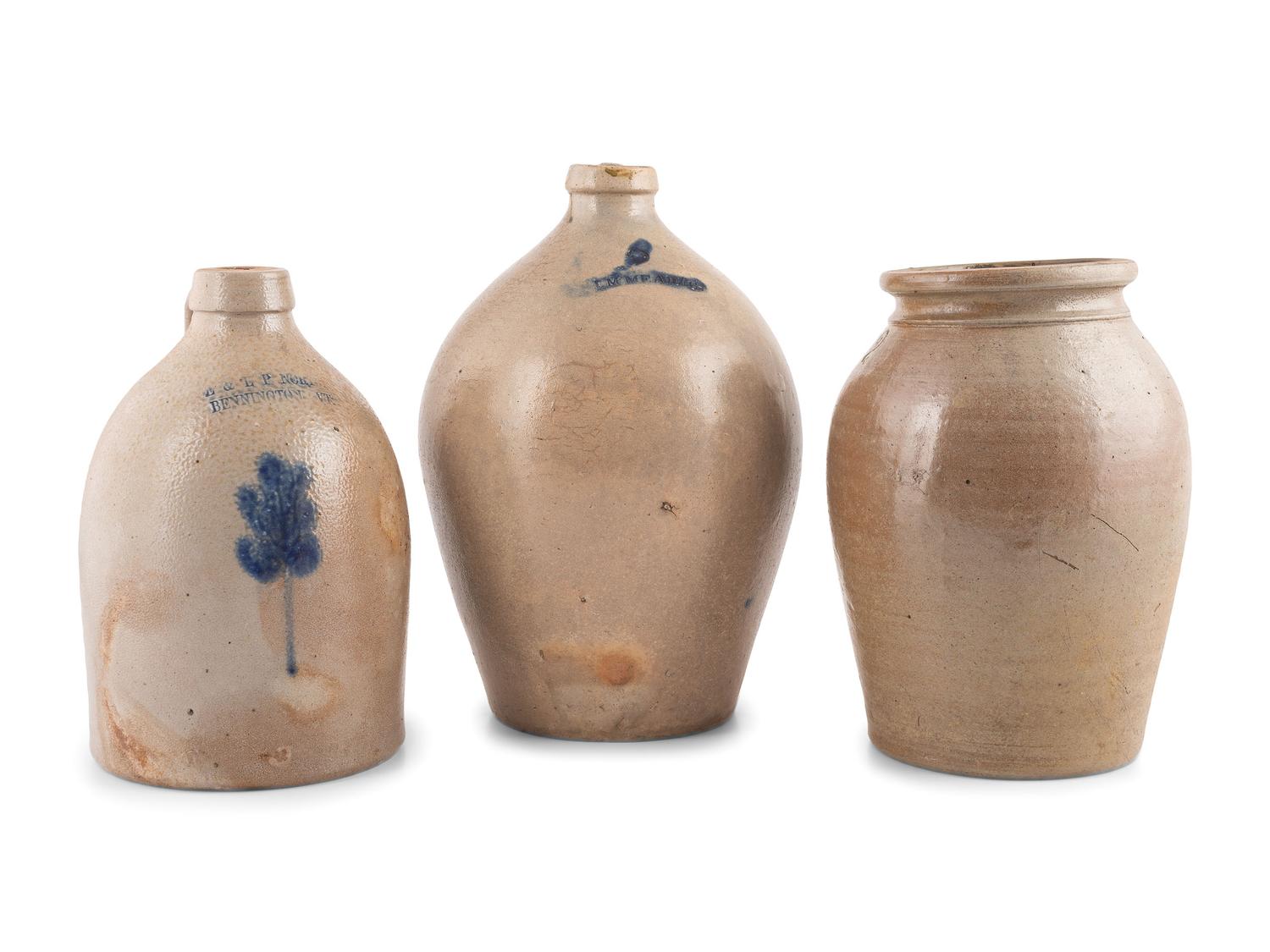 Three Stoneware Vessels