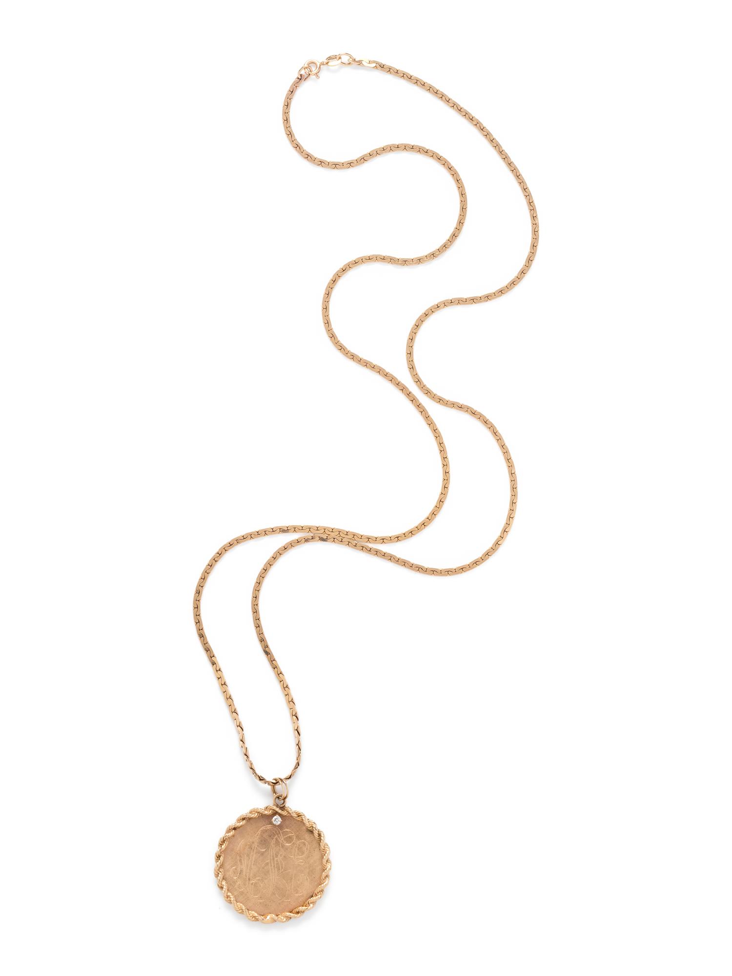 YELLOW GOLD PENDANT/NECKLACE
