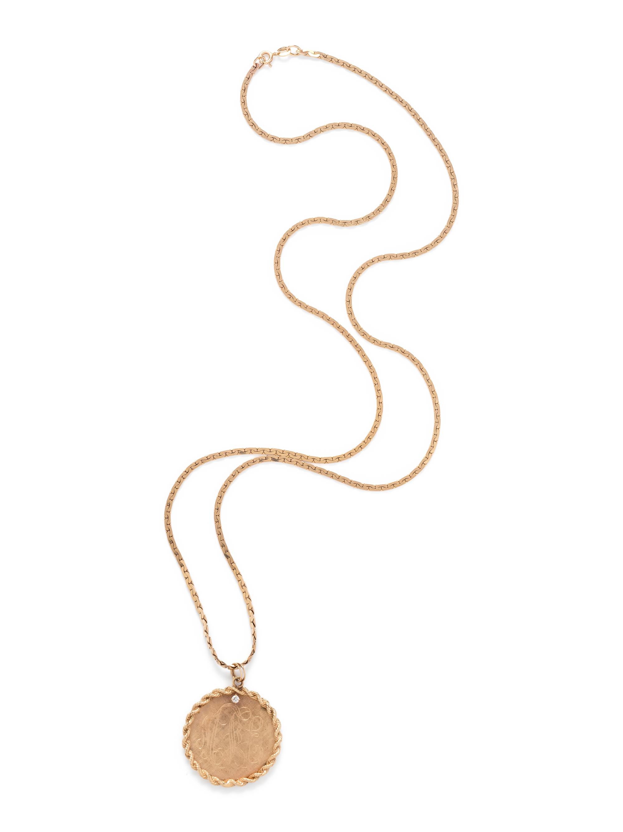 YELLOW GOLD PENDANT/NECKLACE