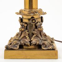A Neoclassical Brass Oil Lamp