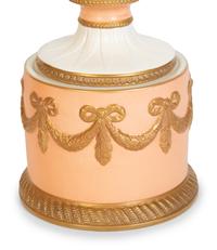 A Pair of Italian Neoclassical Style Porcelain Lidded Urns — 19th/20th Century