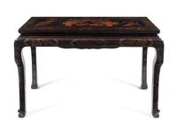 A Chinese Lacquered Altar Table Height 32 7/8 x width 51 3/4 x depth 19 1/4 inches. — LATE 19TH CENTURY