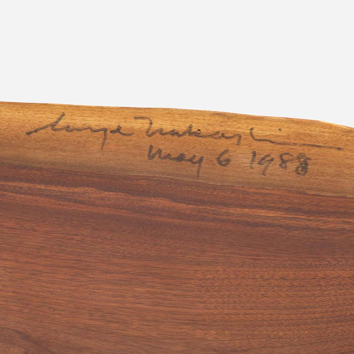 George Nakashima (American, 1905-1990) King-Size Plank Headboard, New Hope, Pennsylvania, 1988