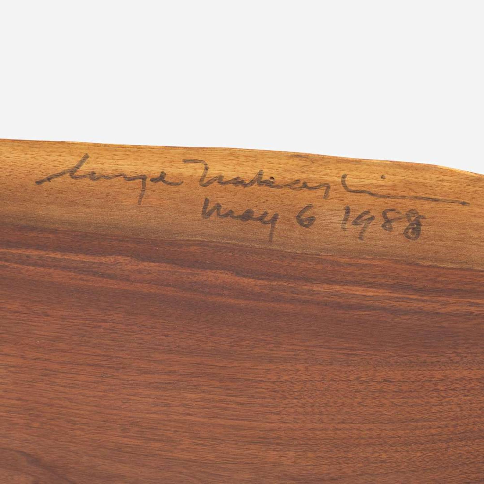 George Nakashima (American, 1905-1990) King-Size Plank Headboard, New Hope, Pennsylvania, 1988