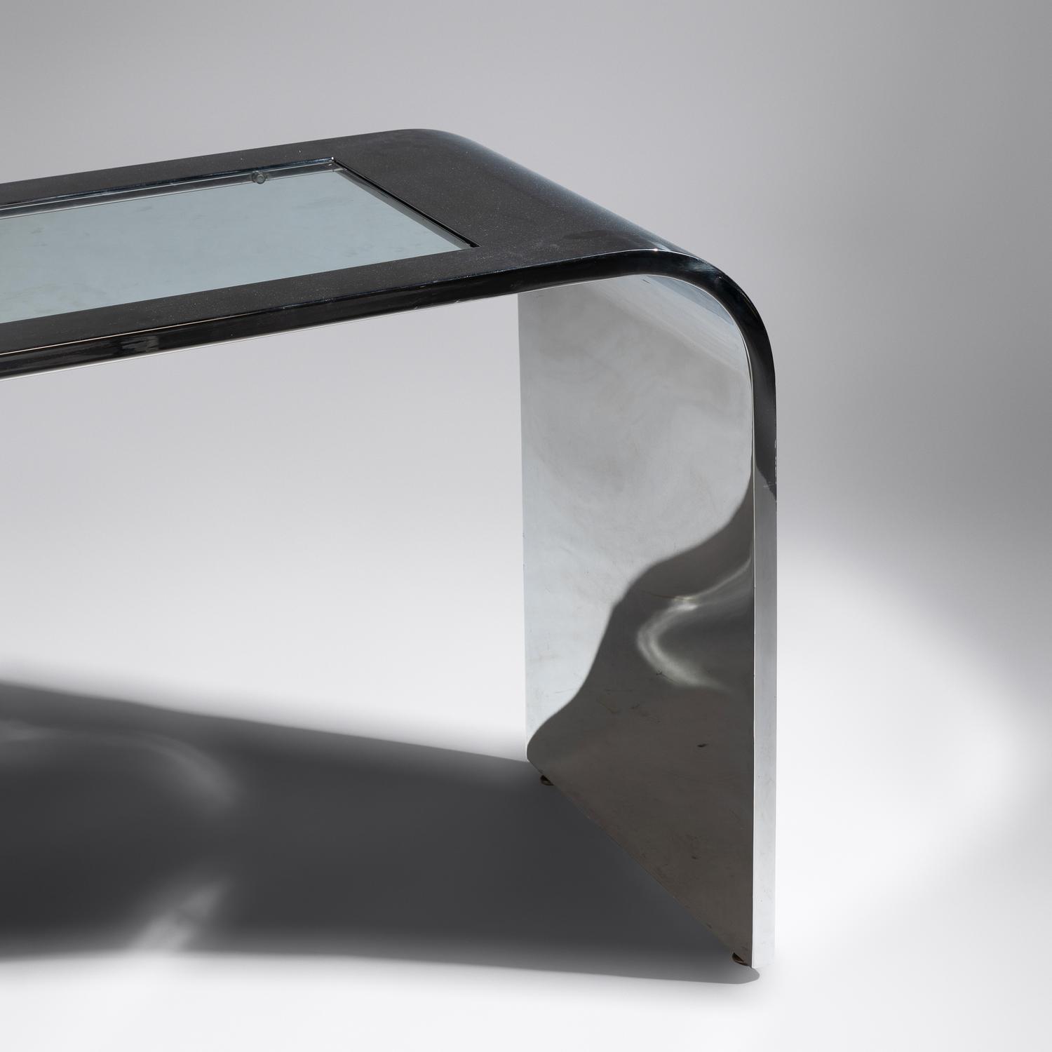 Waterfall console table, c. 1980 Breuton, USA