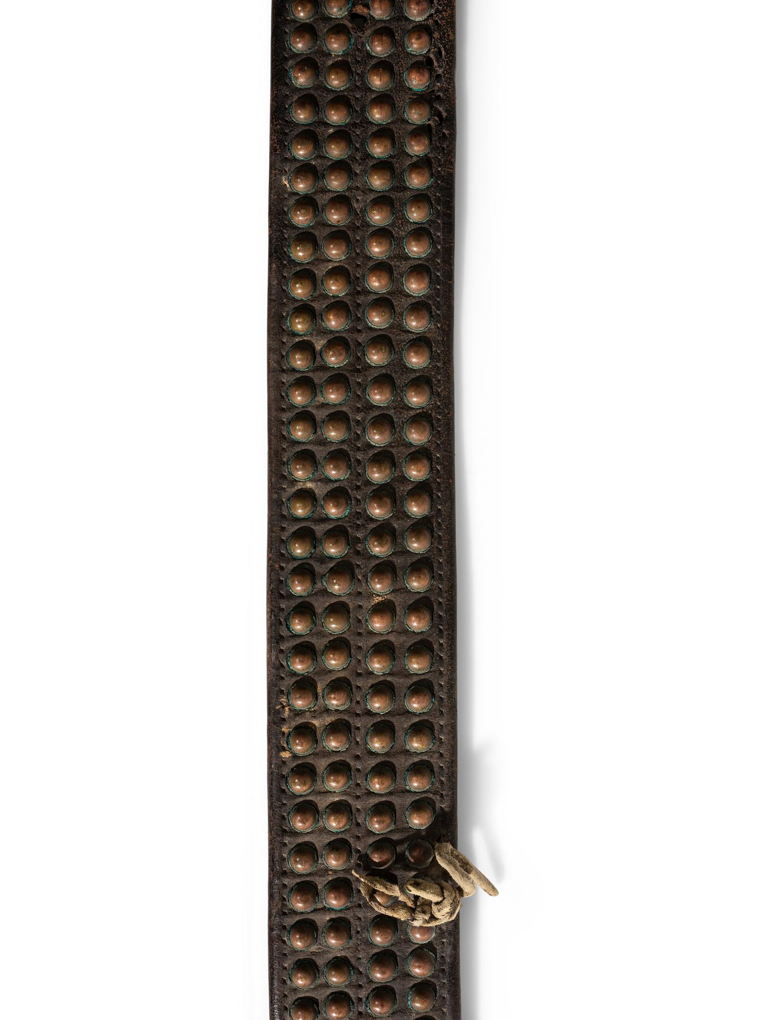 Plains Tacked Leather Belt