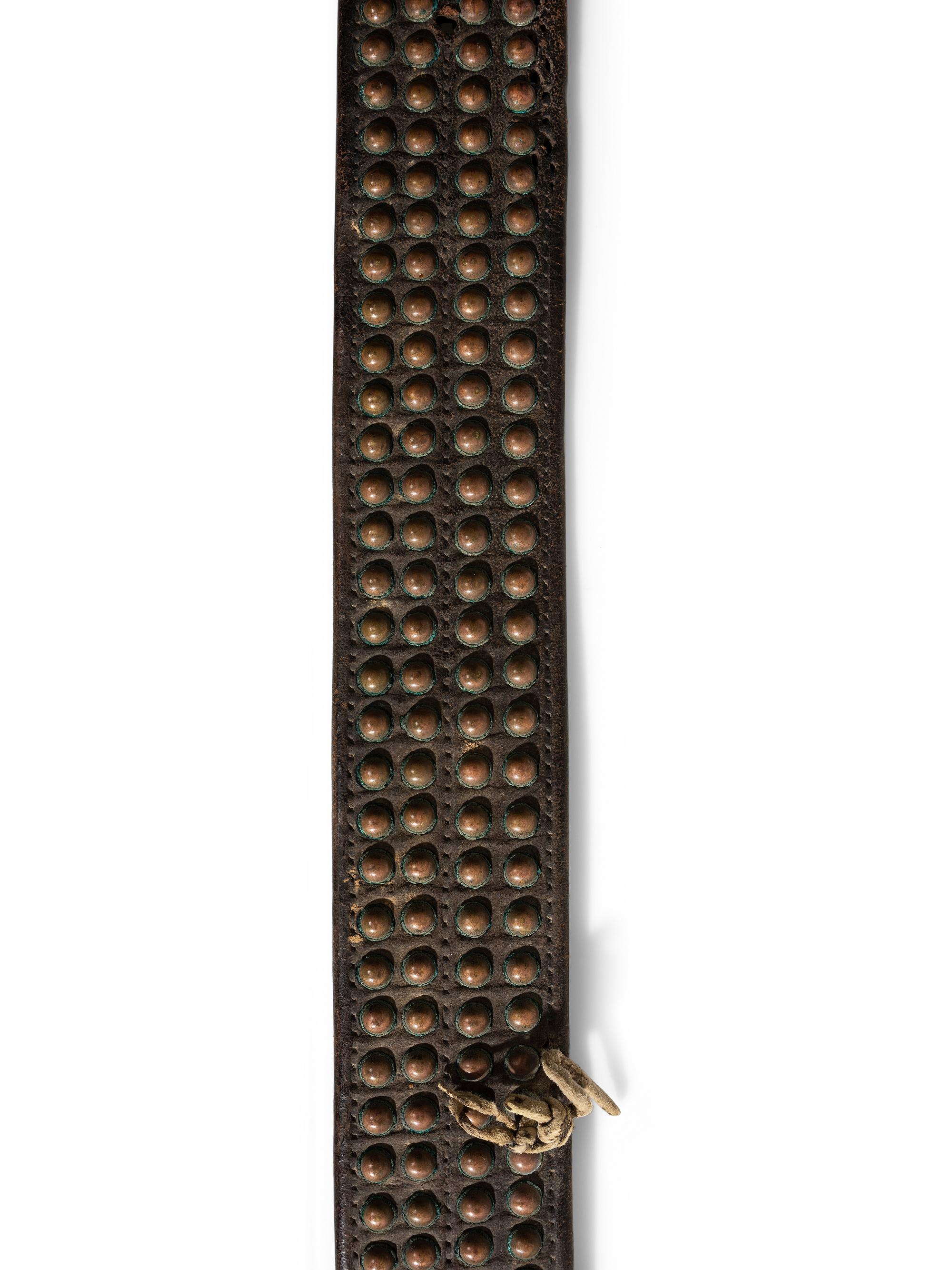 Plains Tacked Leather Belt