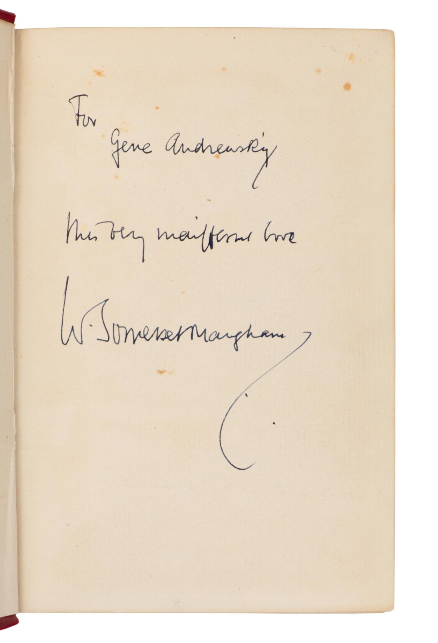 MAUGHAM, William Somerset (1874-1965). The Hero . London: Hutchinson & Co., 1901.