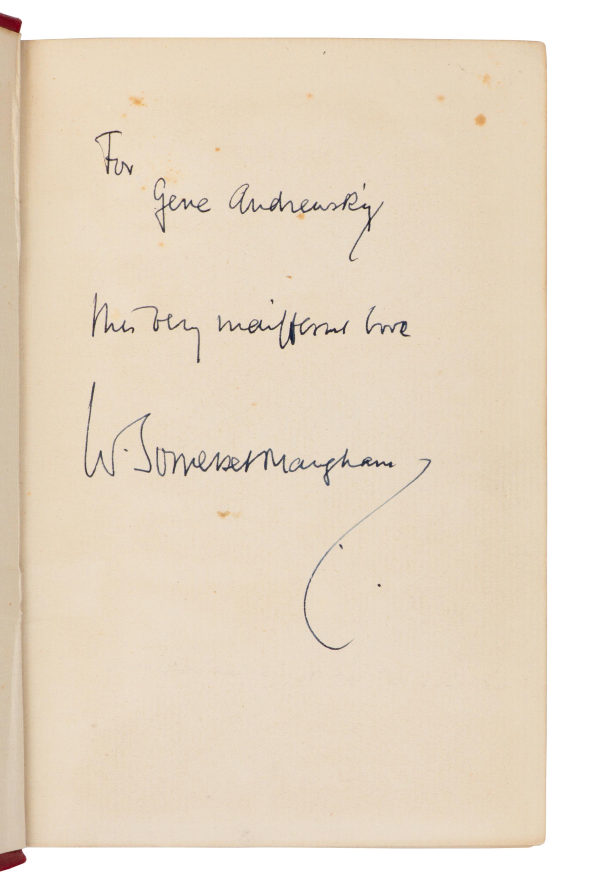 MAUGHAM, William Somerset (1874-1965). The Hero . London: Hutchinson & Co., 1901.