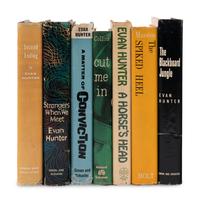HUNTER, Evan (1926-2005). A group of 7 FIRST EDITIONS, comprising: