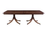 A Dessin Fournir George III Style Mahogany Pedestal Dining Table