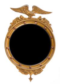 A Federal Style Giltwood Mirror Height 21 1/2 x width 14 1/2 inches. — 20TH CENTURY