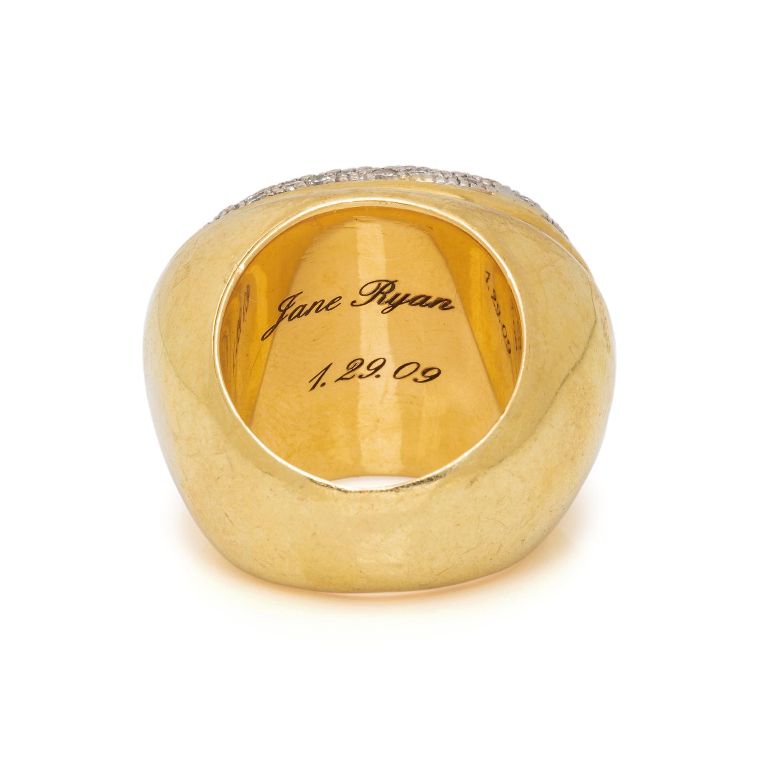 YELLOW GOLD AND DIAMOND RING
