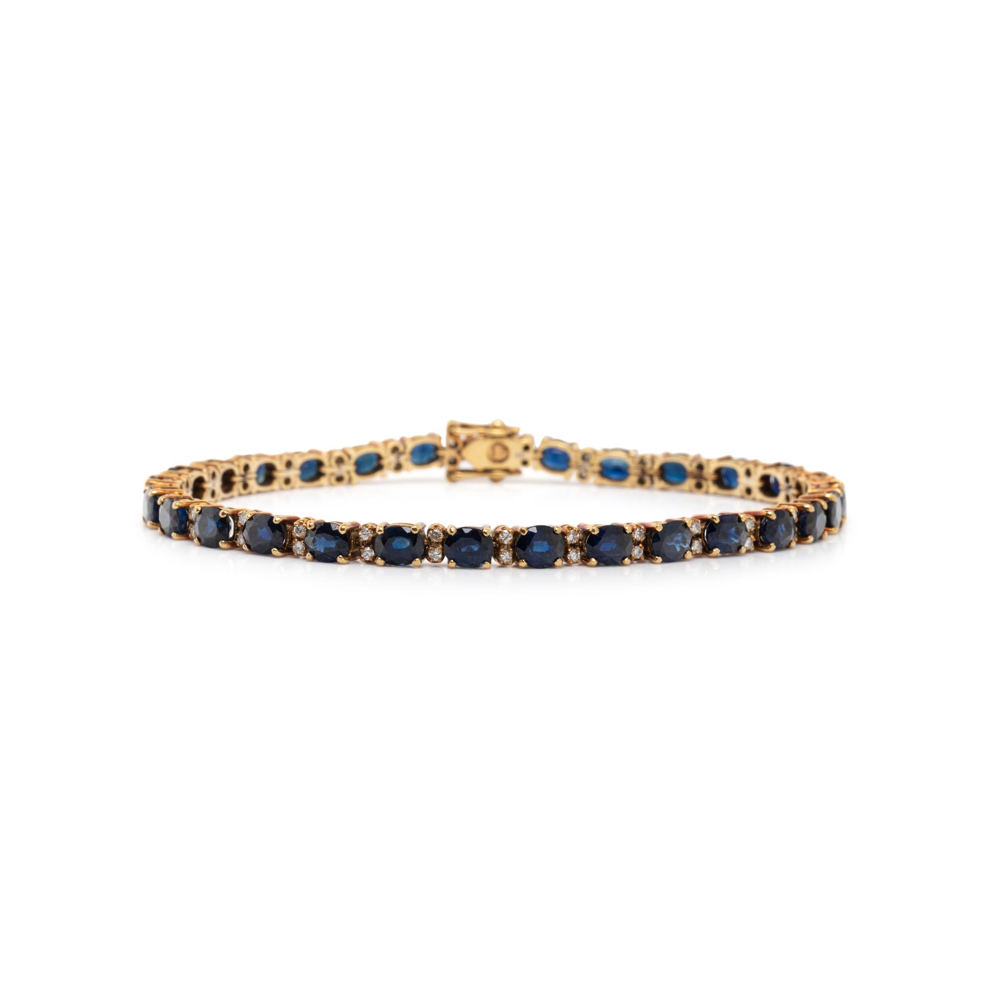 SAPPHIRE AND DIAMOND BRACELET