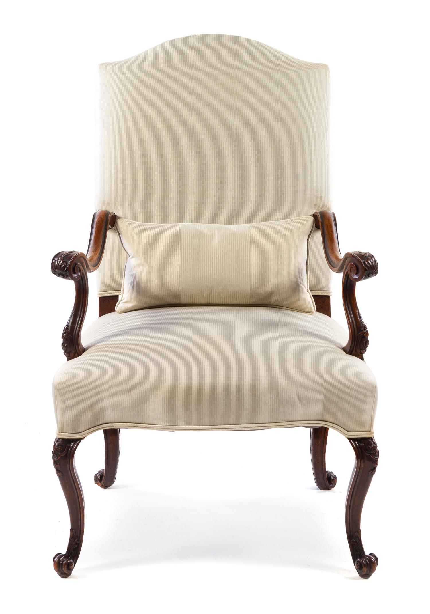 A Regence Walnut Armchair Height 44 1/2 inches. — 18TH CENTURY