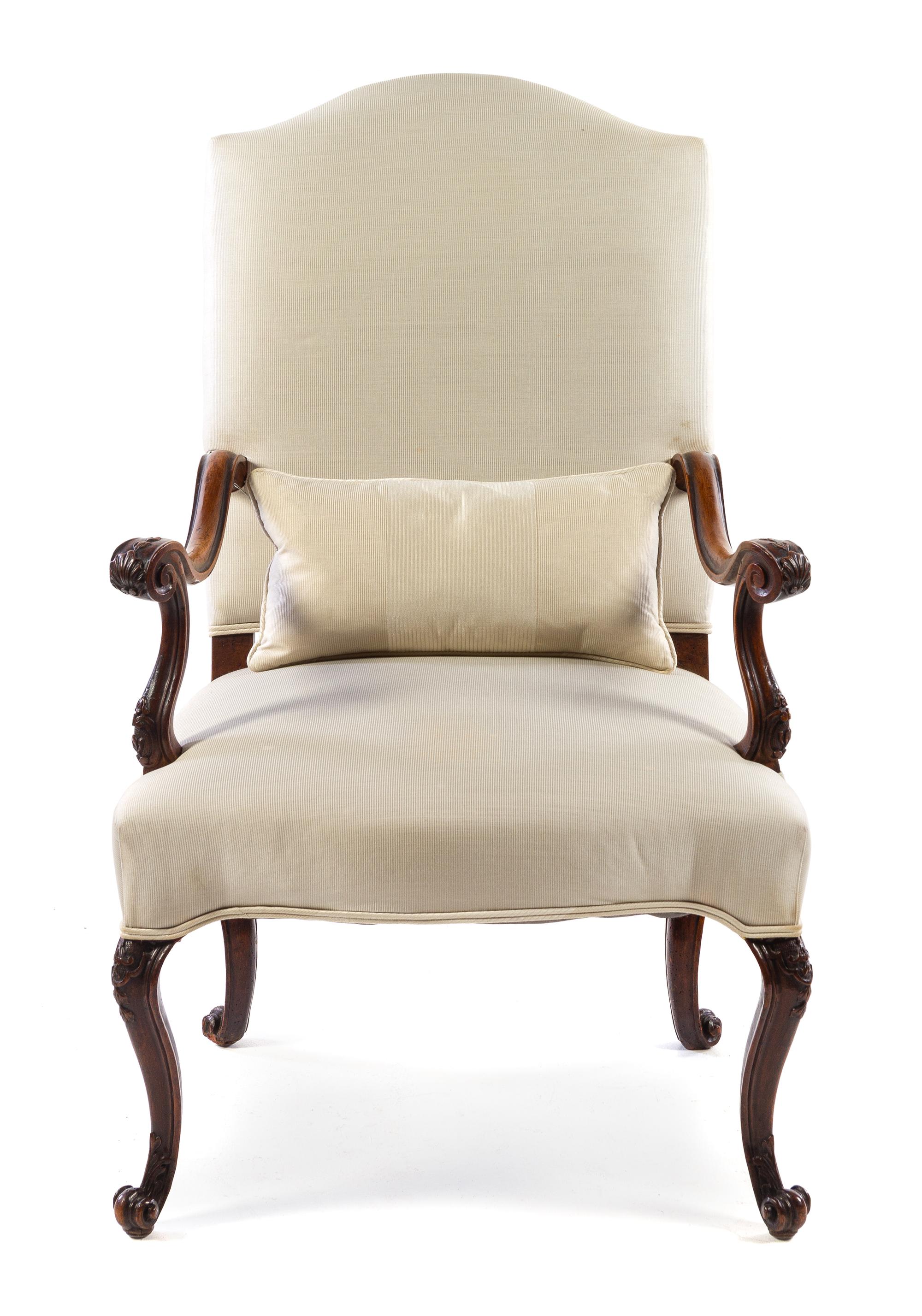 A Regence Walnut Armchair Height 44 1/2 inches. — 18TH CENTURY