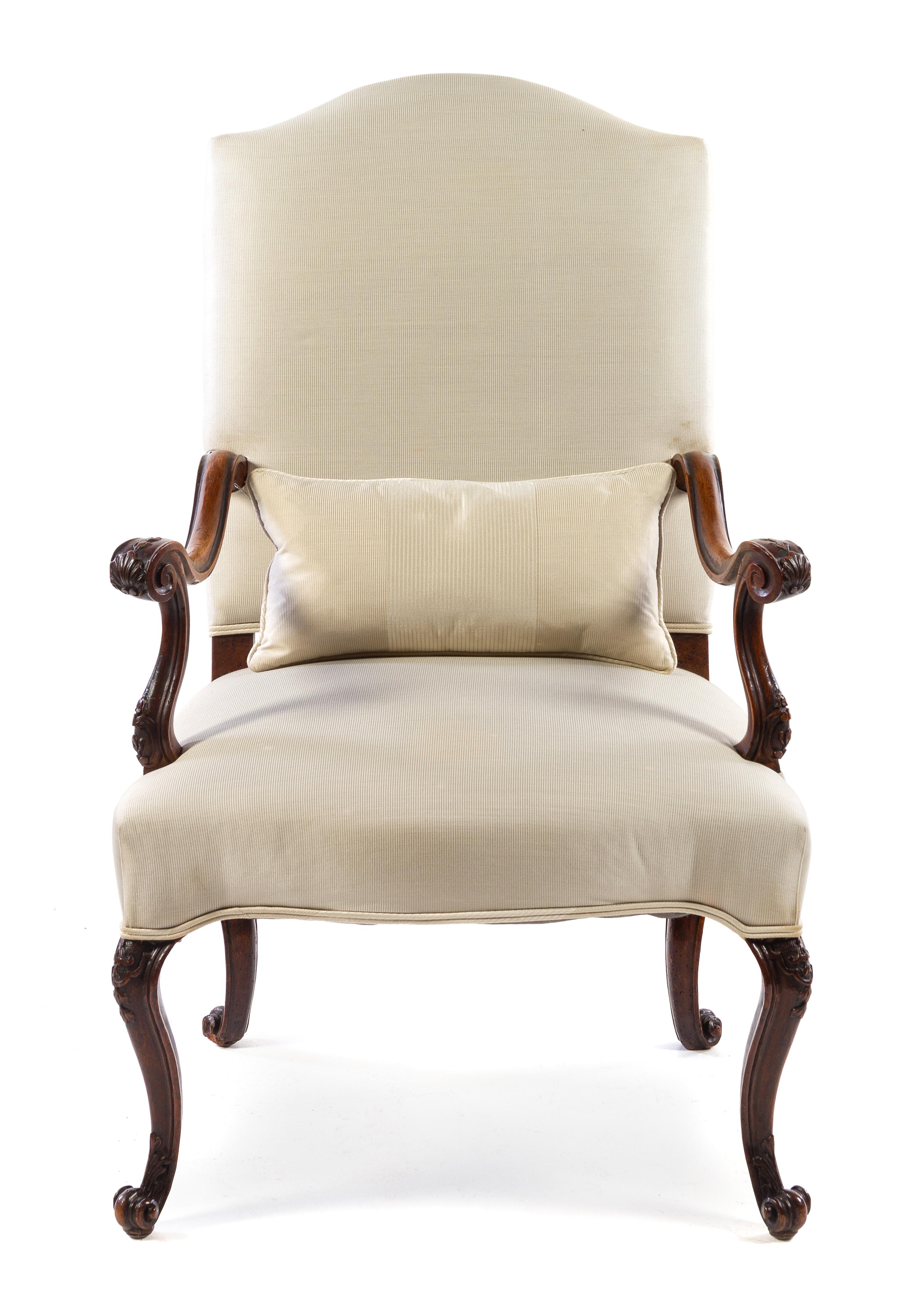 A Regence Walnut Armchair Height 44 1/2 inches. — 18TH CENTURY