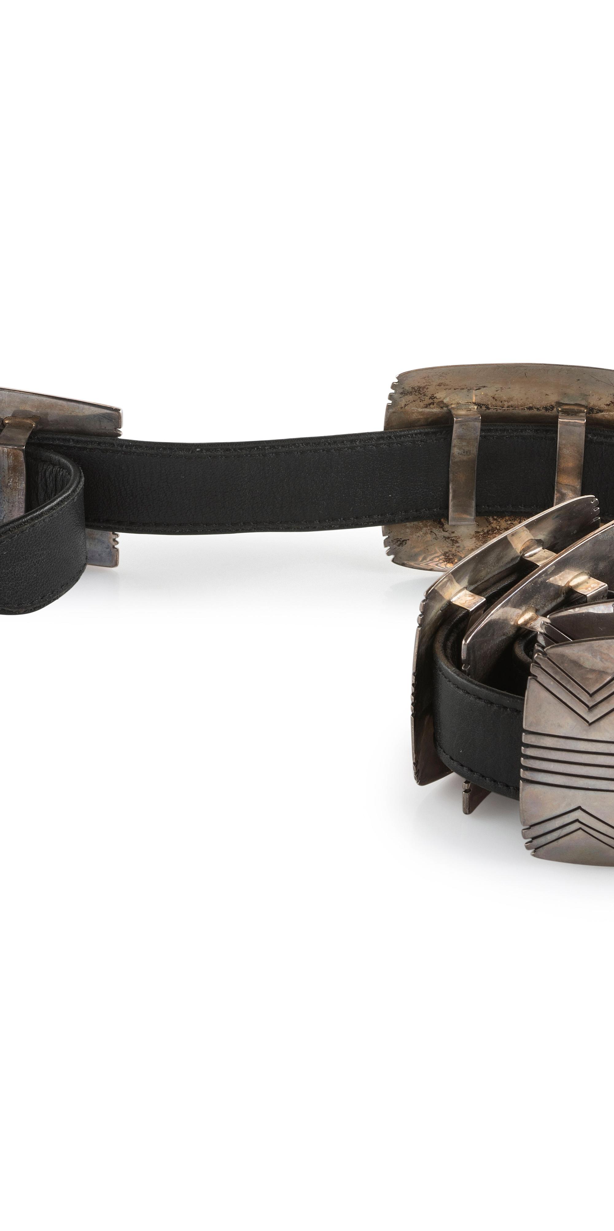 Southwestern-style Silver Concha Belt