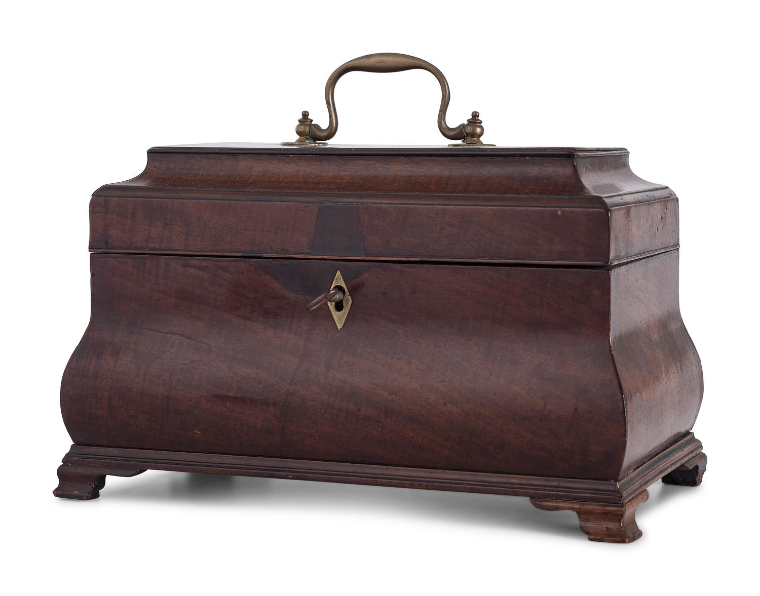 A George III Mahogany Tea Caddy