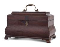 A George III Mahogany Tea Caddy
