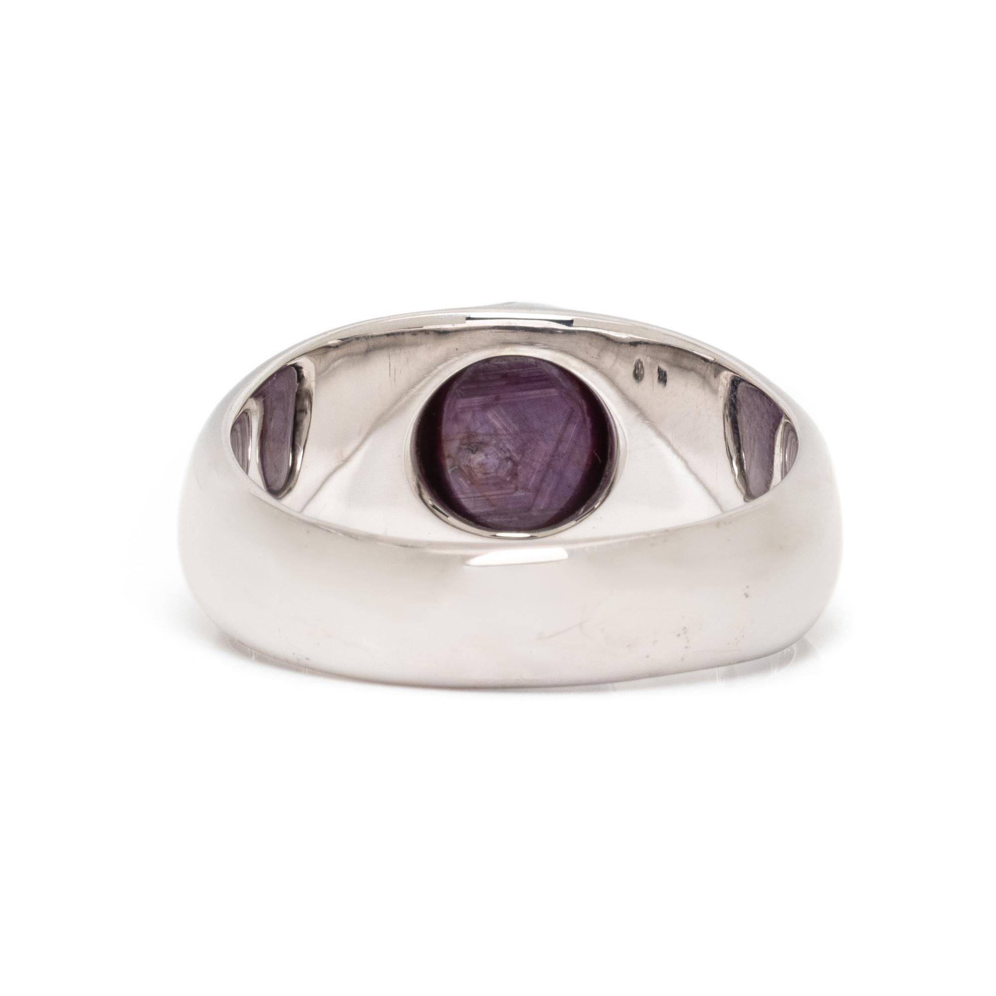STAR RUBY AND DIAMOND RING