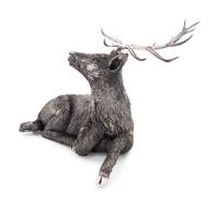 A Buccellati Silver Furry Stag Figure