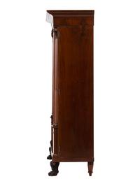 A Classical Carved and Highly Figured Mahogany Wardrobe