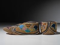 Prairie Beaded Hide Moccasins