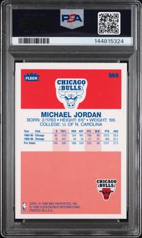A 1996 Fleer Metal Michael Jordan Decade of Excellence Basketball Card No. M4 (PSA 8 NM-MT)